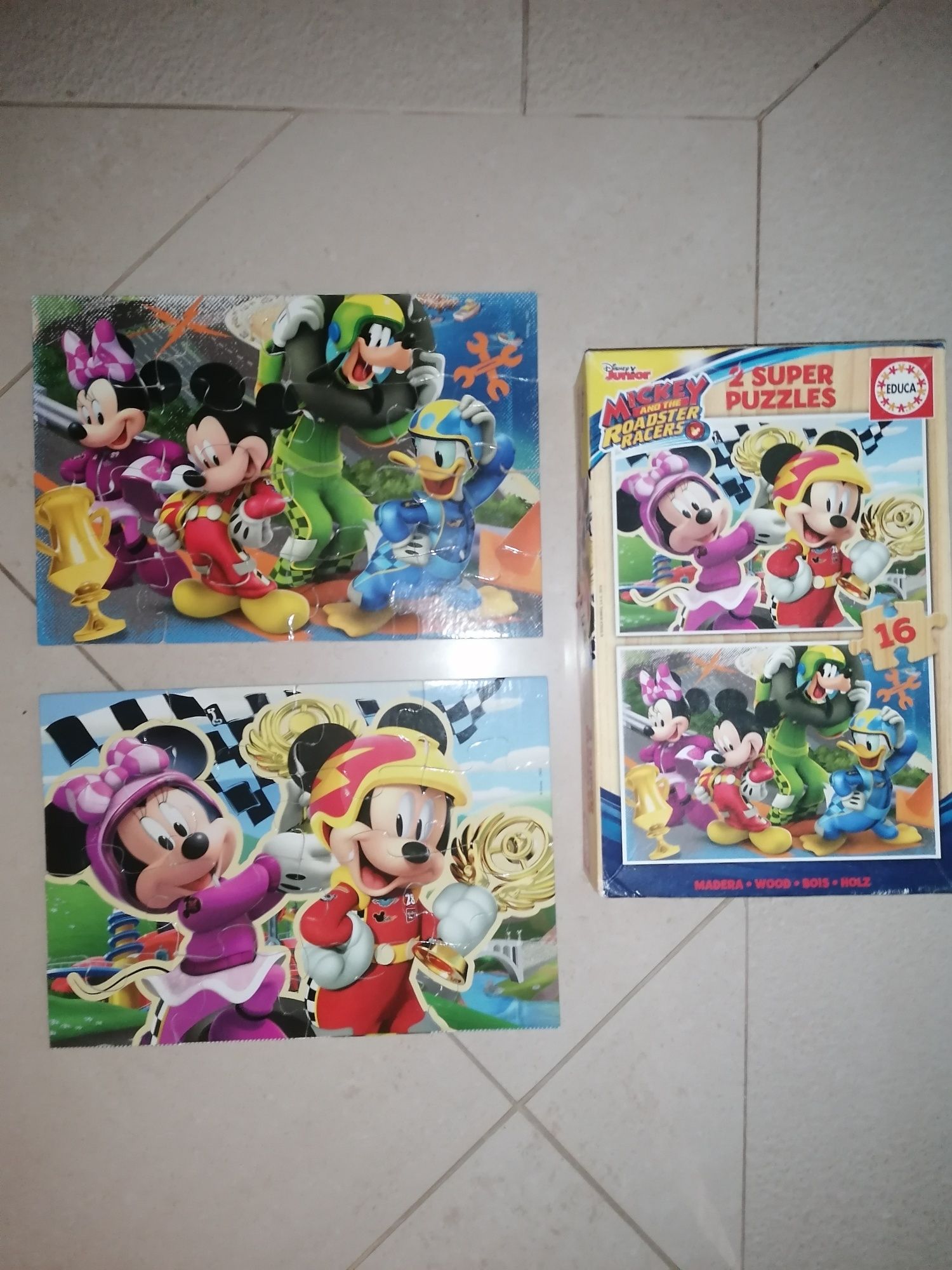 2 Puzzles Mickey Educa 16 peças