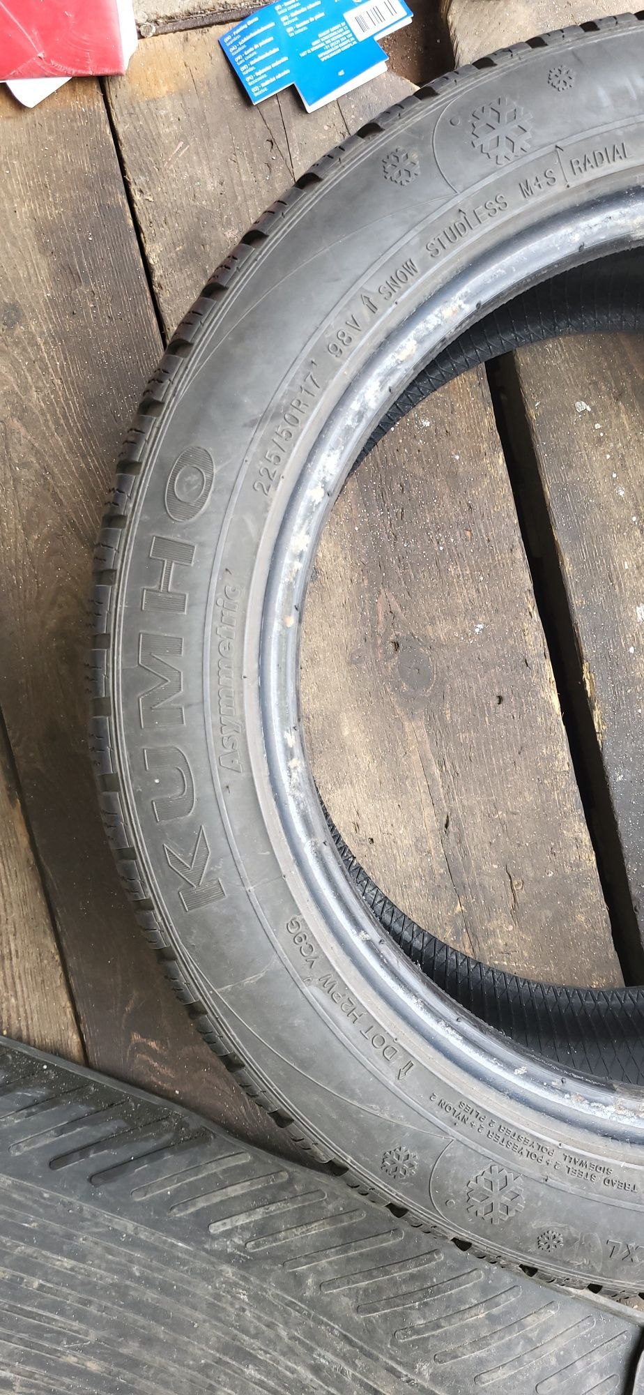 4 sztuki 150zł Opony zimowe KUMHO 225/50/17