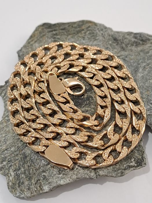 Złoty łańcuszek Pancerka pr.585 60 cm Pełny