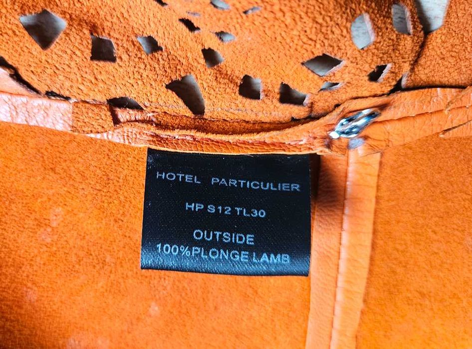 Bluzka skórzana top skórzany skóra naturalna Hotel Particulier