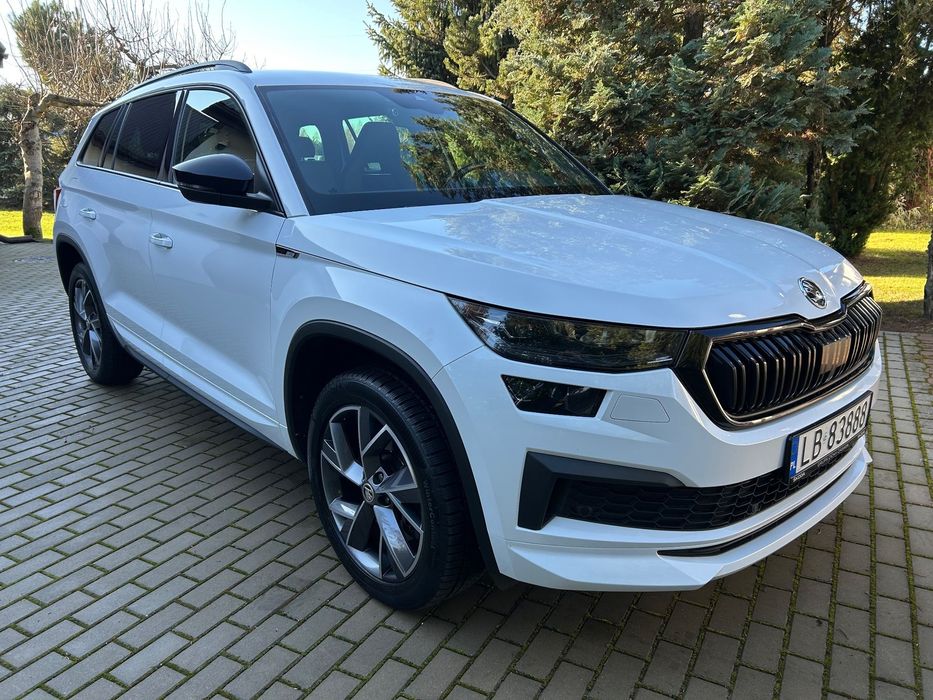 Skoda Kodiaq SportLine Salon PL 1 Właściciel ASO Bezwypadkowy 7 osobowy