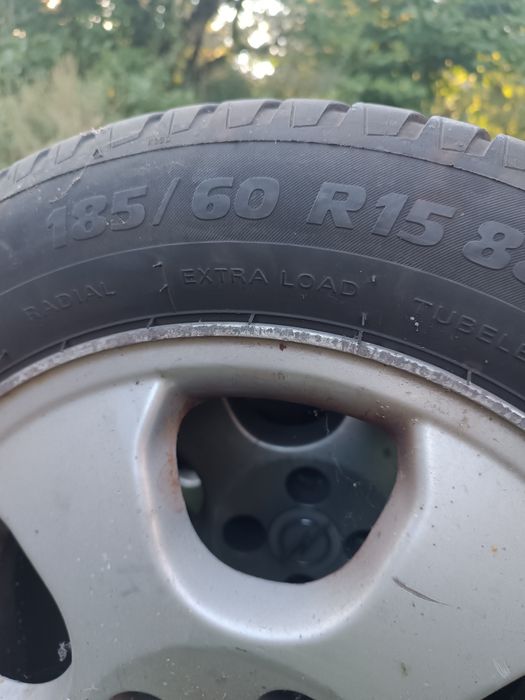 4 x koło alu.15'' opony 185/60 R15 letnie Opel