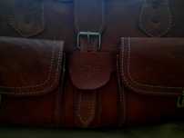 Mala cabedal camel