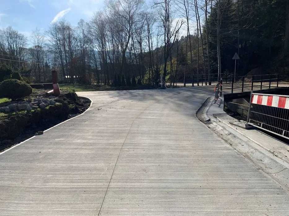 Droga betonowa drogi betonowe cała małopolska podjazd betonowy