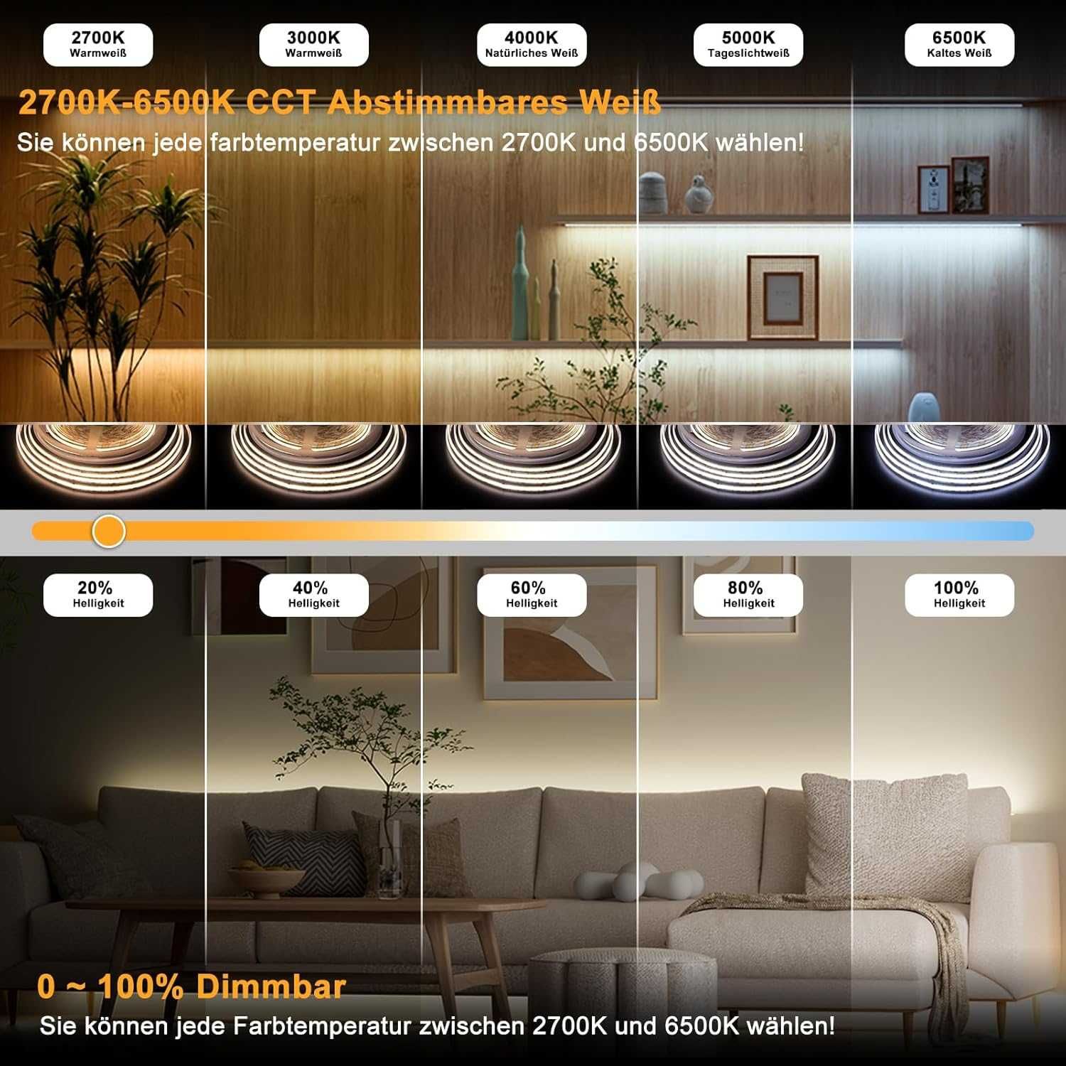 Nowa taśma LED / lampka / światełko / 10m / 2700K-6500K /PAUTIX !9264!