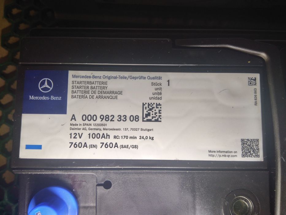 Baterias VARTA (start-stop) originais BMW,MERCEDES,VW,NISSAN