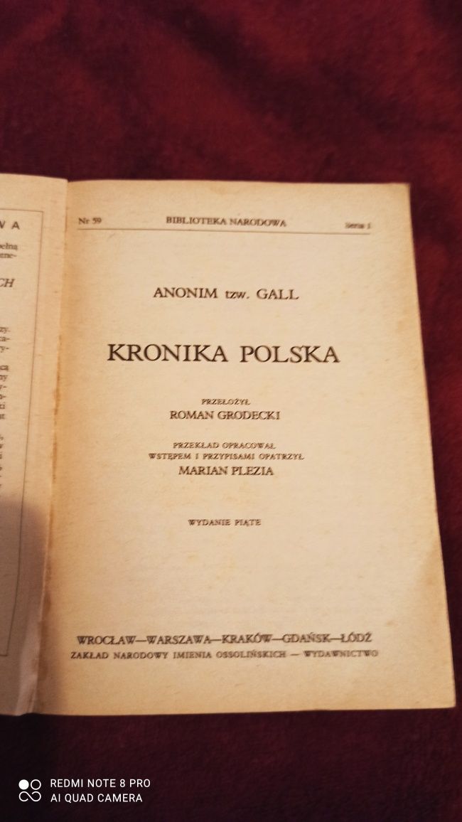 Kronika polska - Anonim tzw. Gall