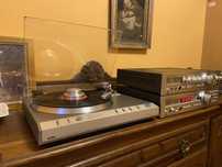 Gramofon Saba PSP 248 (JVC) „olejowe” ramie, quartz direct drive