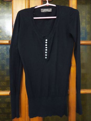 Джемпер, пуловер zara хлопковый, m, 170 см