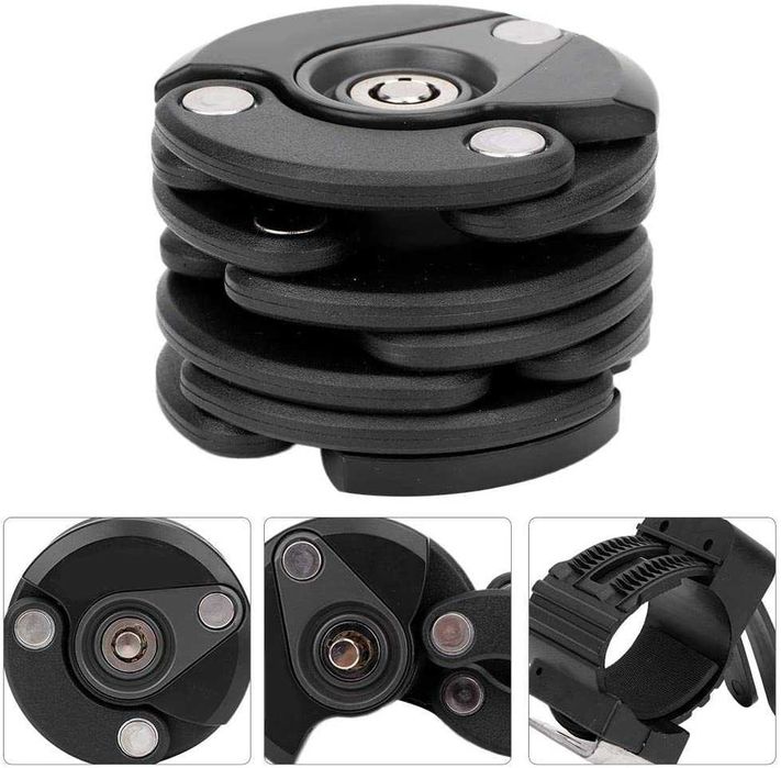 Blokada rowerowa zapięcie rowerowe do roweru składane stal solidna