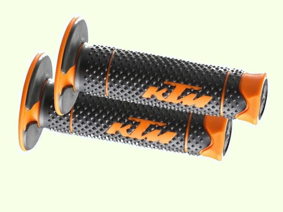 NOWE manetki ŻELOWE KTM cross enduro komplet (2 szt.)