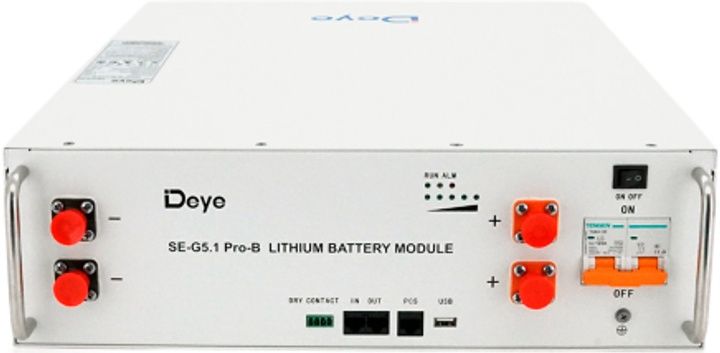 ‼️Акумулятор Deye ‼️LiFePO4 51.2V 100Ah SE-G5.1 Pro-B — новий, оригіна
