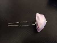 Różowa szpilka do włosów 4 cm z cyrkonią
