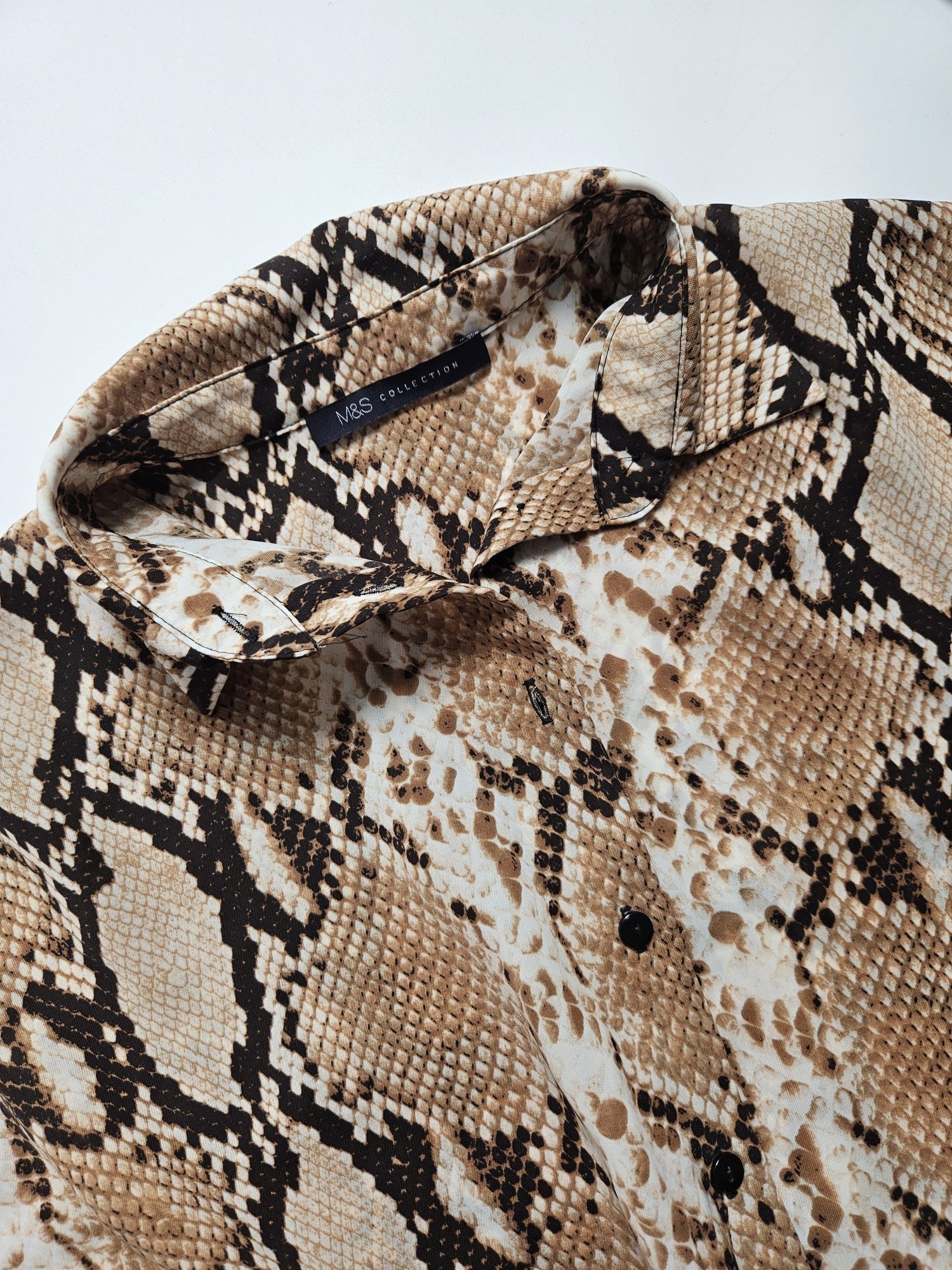 Koszula damska print snake M&S Collection 38 M virall lato koszula