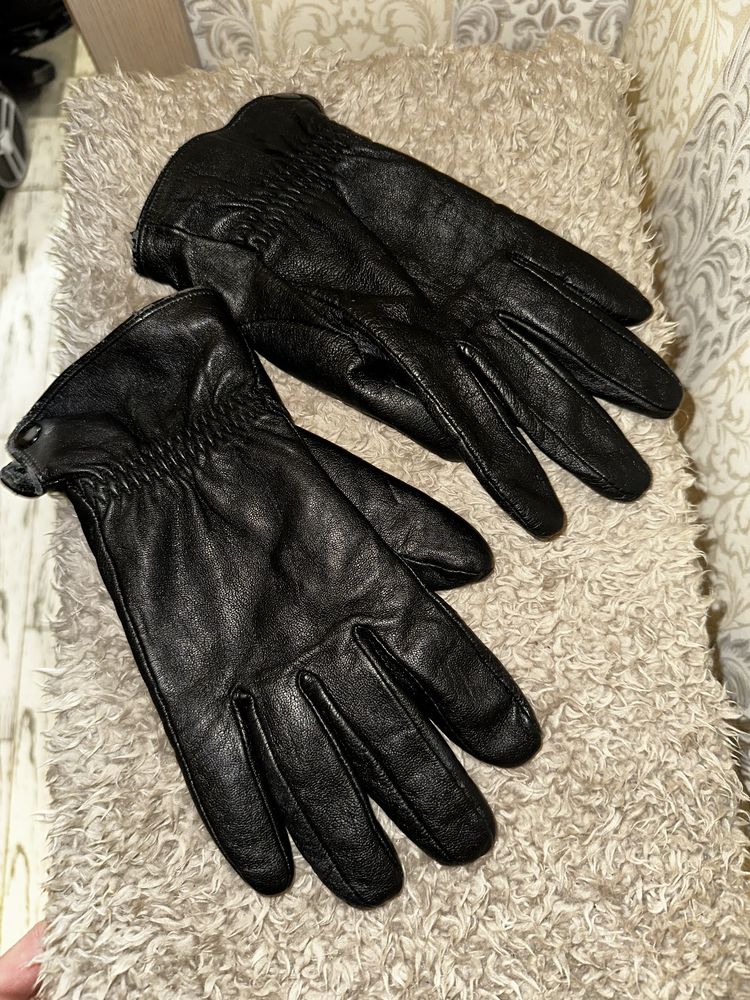 Чоловічі шкіряні перчатки рукавиці