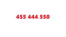 złoty numer 455.444.550