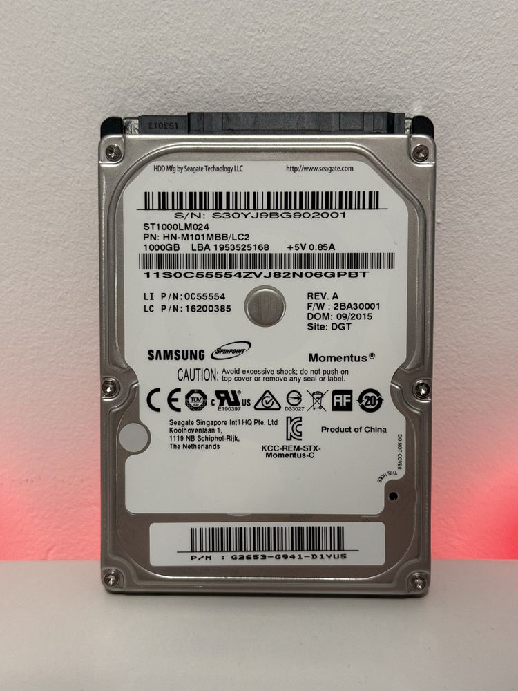 Pamieć ram ddr 3, 4 sodimm dysk 2,5 1Tb i 500Gb