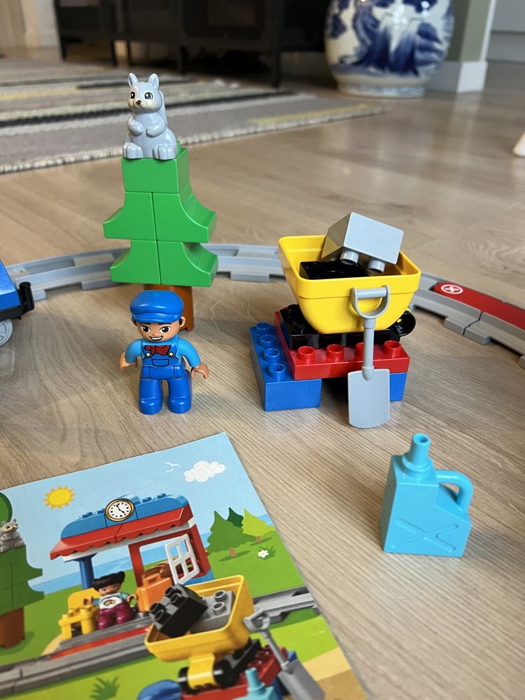 Lego Duplo 10874 pociąg parowy kolejka tory aplikacja gratisy