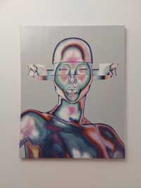 Obraz akrylowy "Cyber woman" 40×50cm
