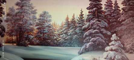 Картина „Зимний рассвет"