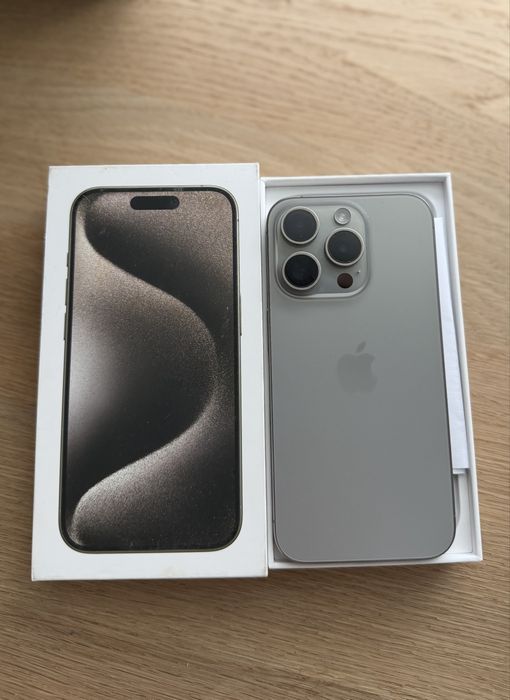 iPhone 15 pro  Natural Titanium 128GB