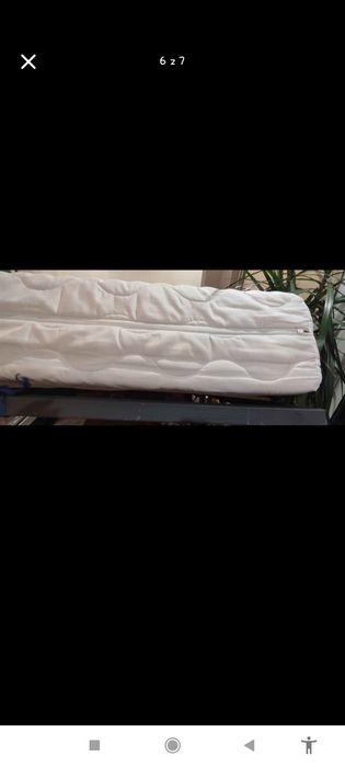 Łóżko 140x200 wenge Z POJEMNIKIEM + materac