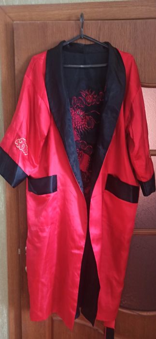Шовковий халат двосторонній чоловічий