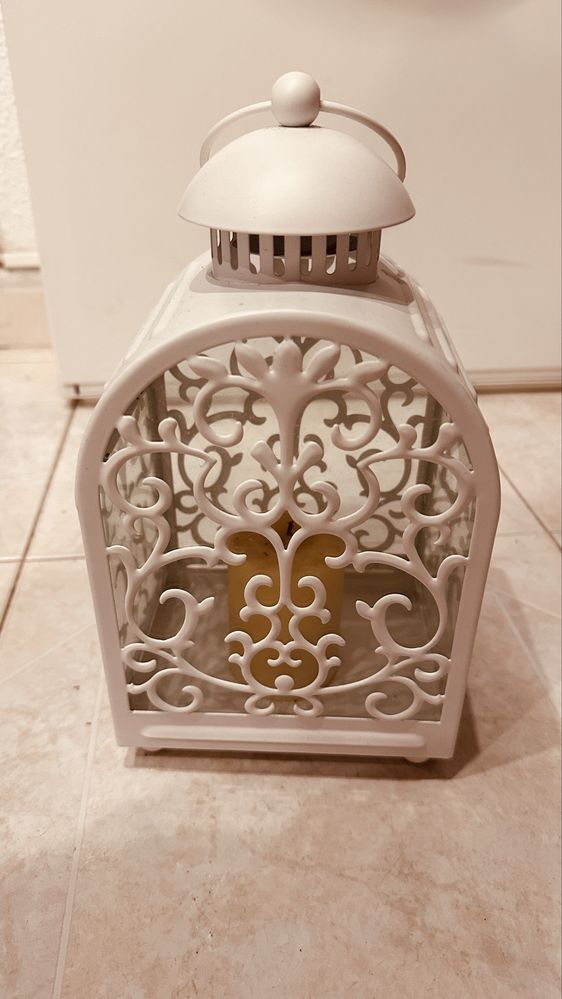 Porta velas branco