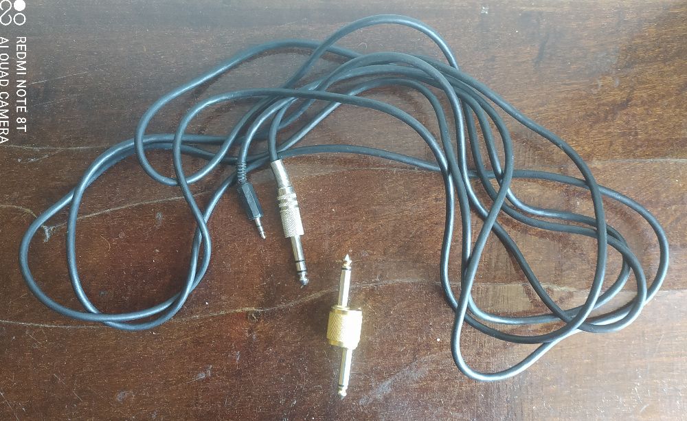 Шнур и штекер/ адаптер/ патч двойной для электрогитары