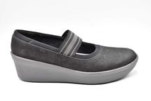 Clarks skórzane lekkie półbuty na koturnie ( 39.5 )
