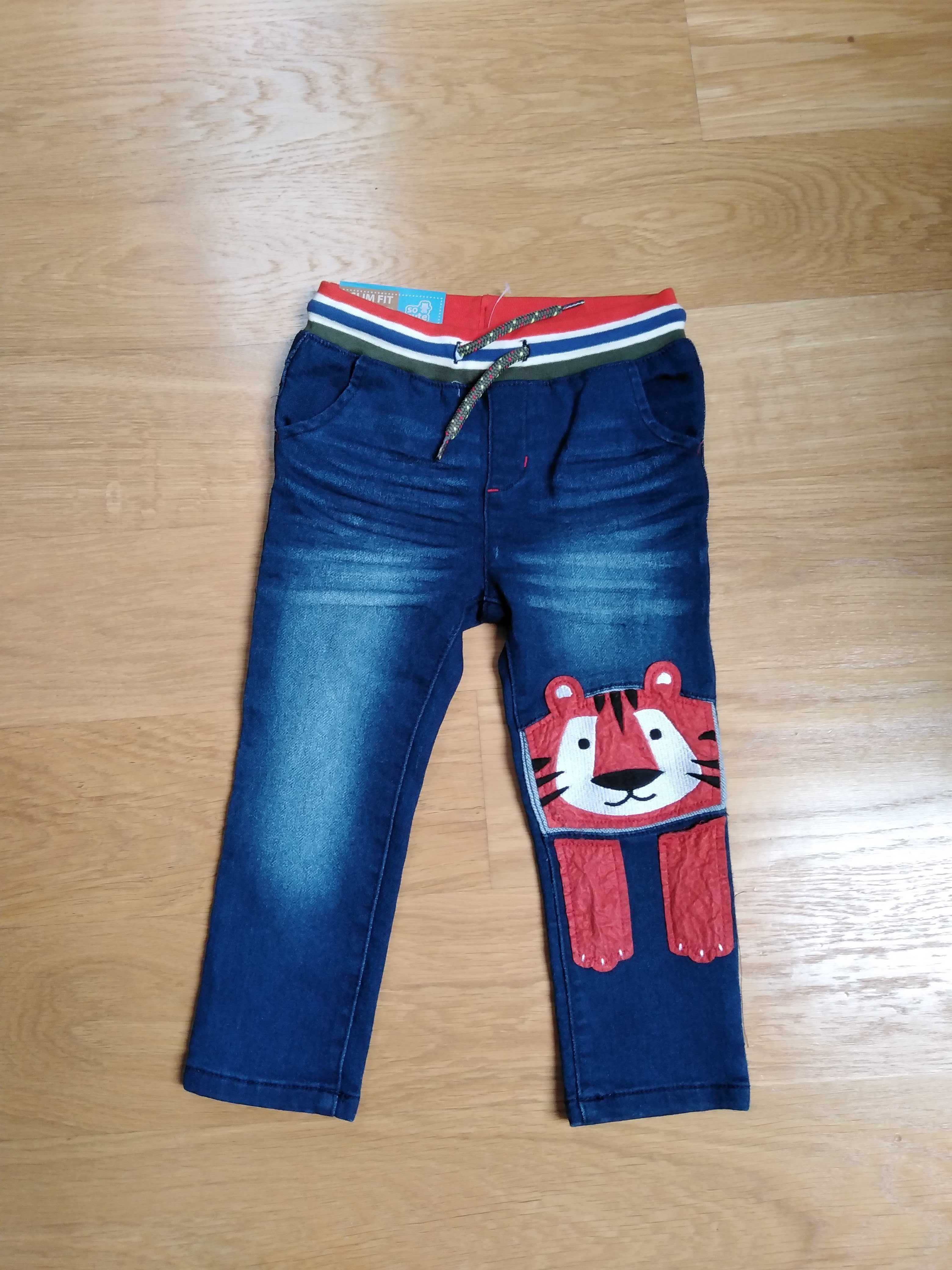 Nowe spodnie jeansowe 92