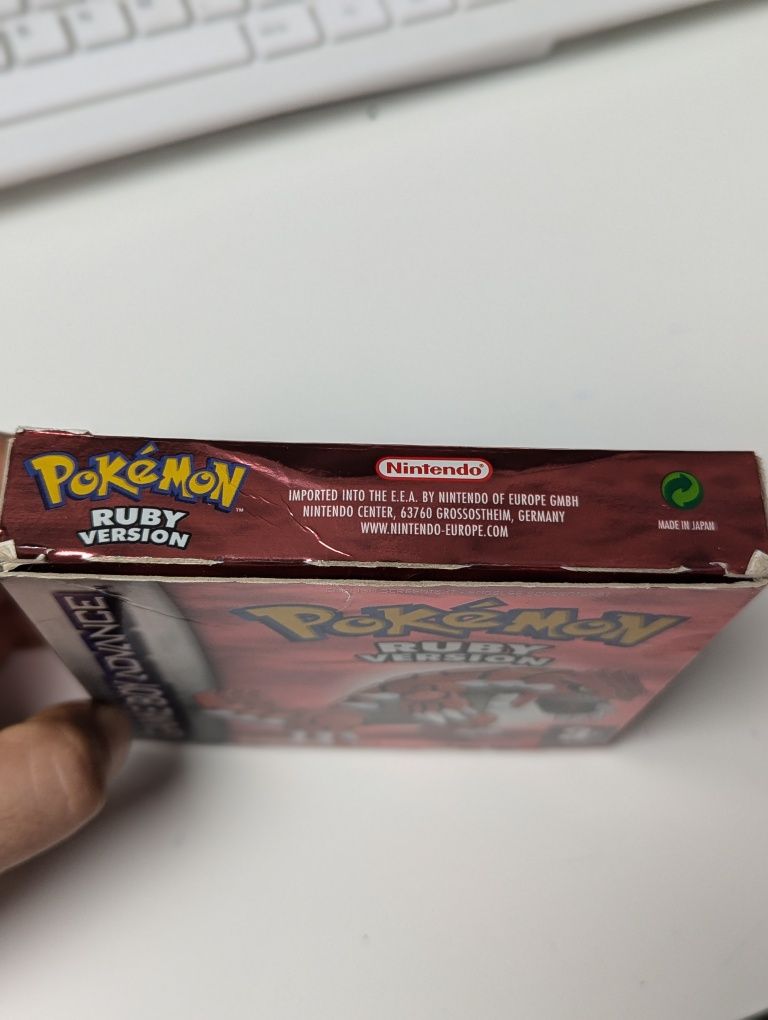 Pokemon Ruby Nintendo GameBoy Advance GBA oryginał pudełko