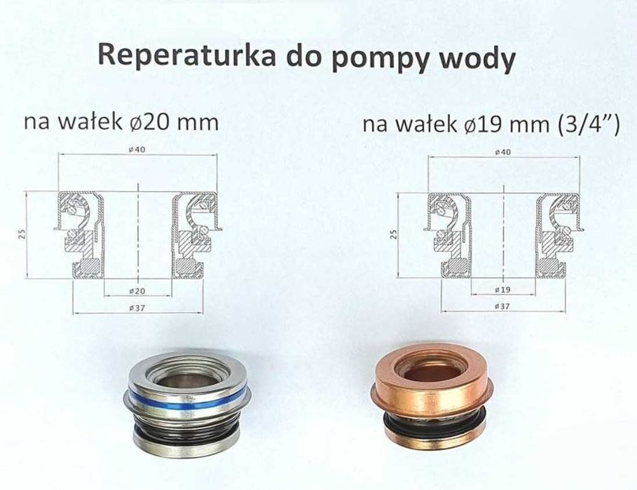 Reperaturka uszczelniacz do pompy wody Liebherr i innych pomp