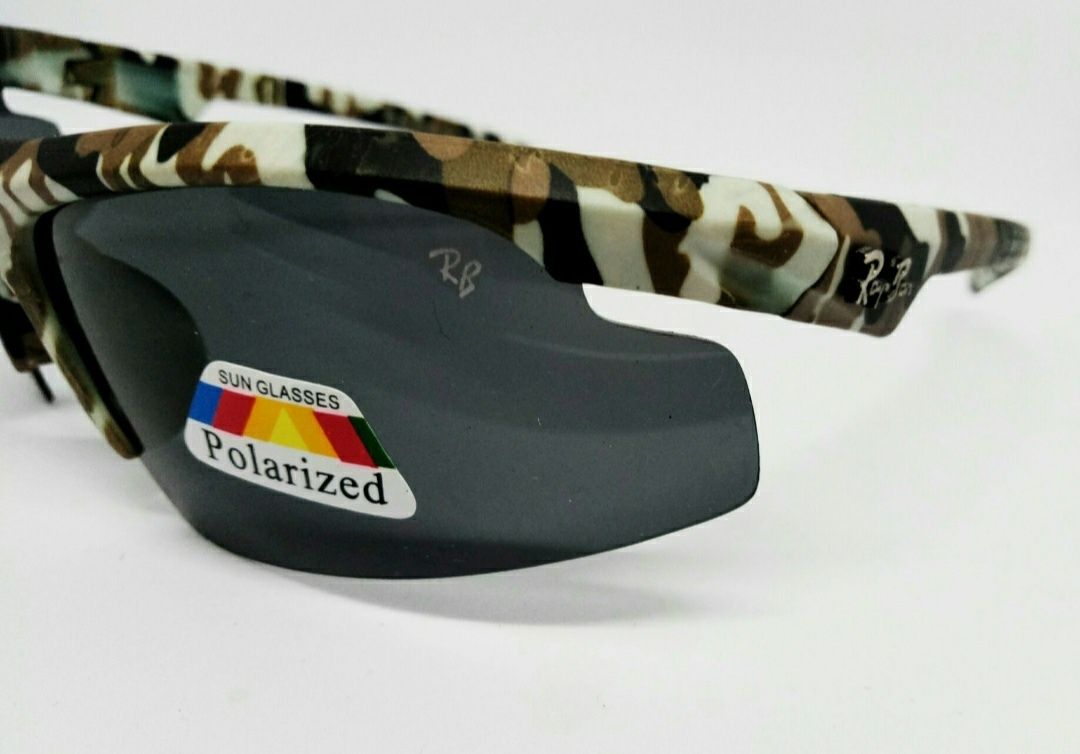 Ray Ban очки мужские спортивные тактические поляр коричн зел камуфляж
