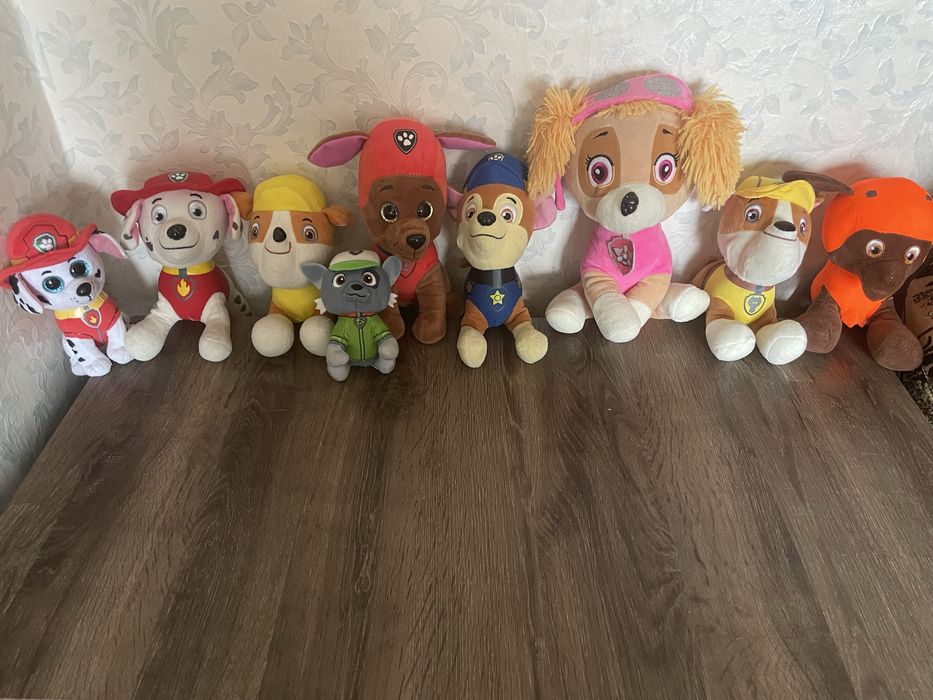 Мякі іграшки Щенячий Патруль