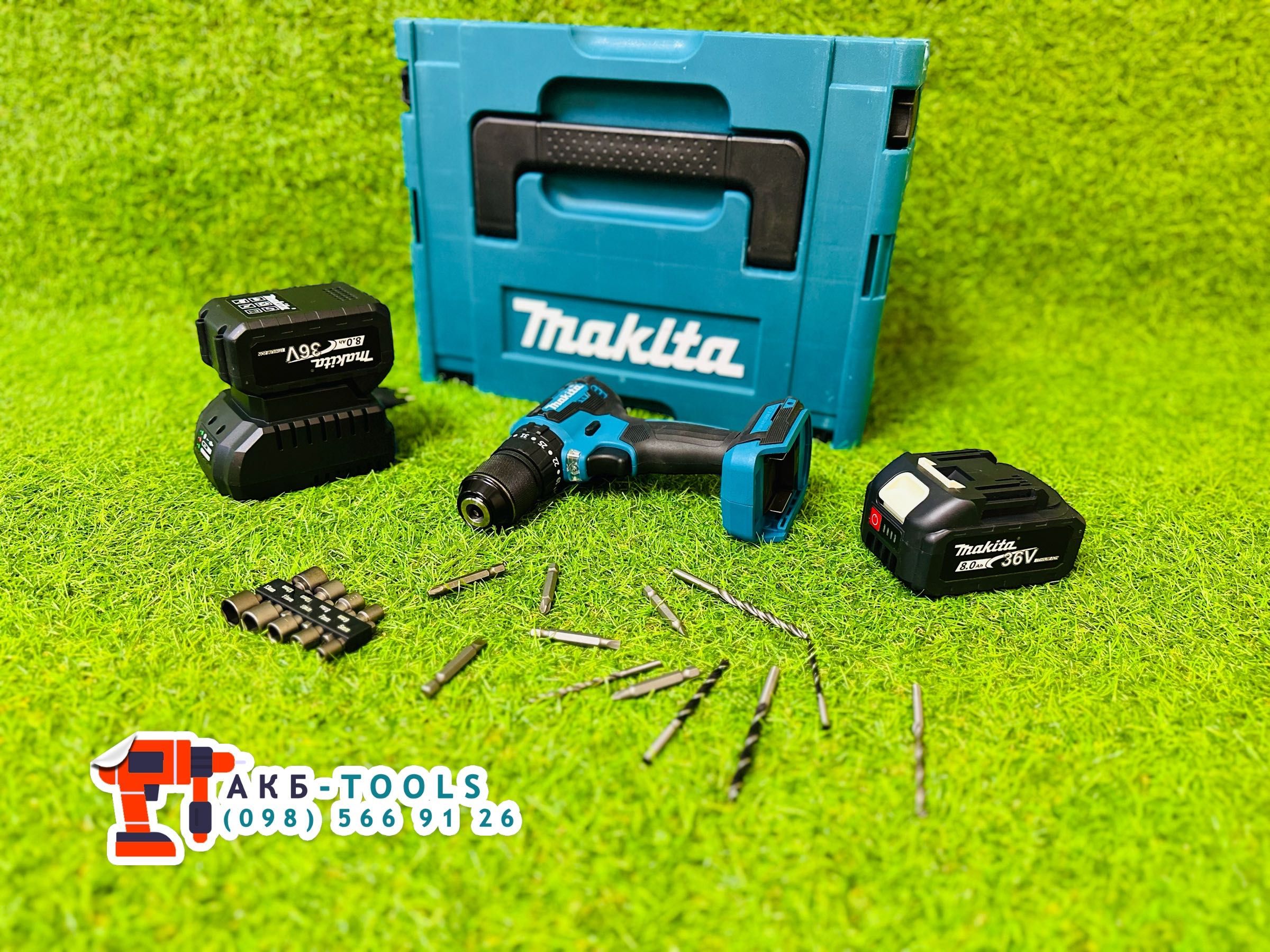 Акумуляторний Шуруповерт Makita DHP453 Безщітковий + удар 36V 8A