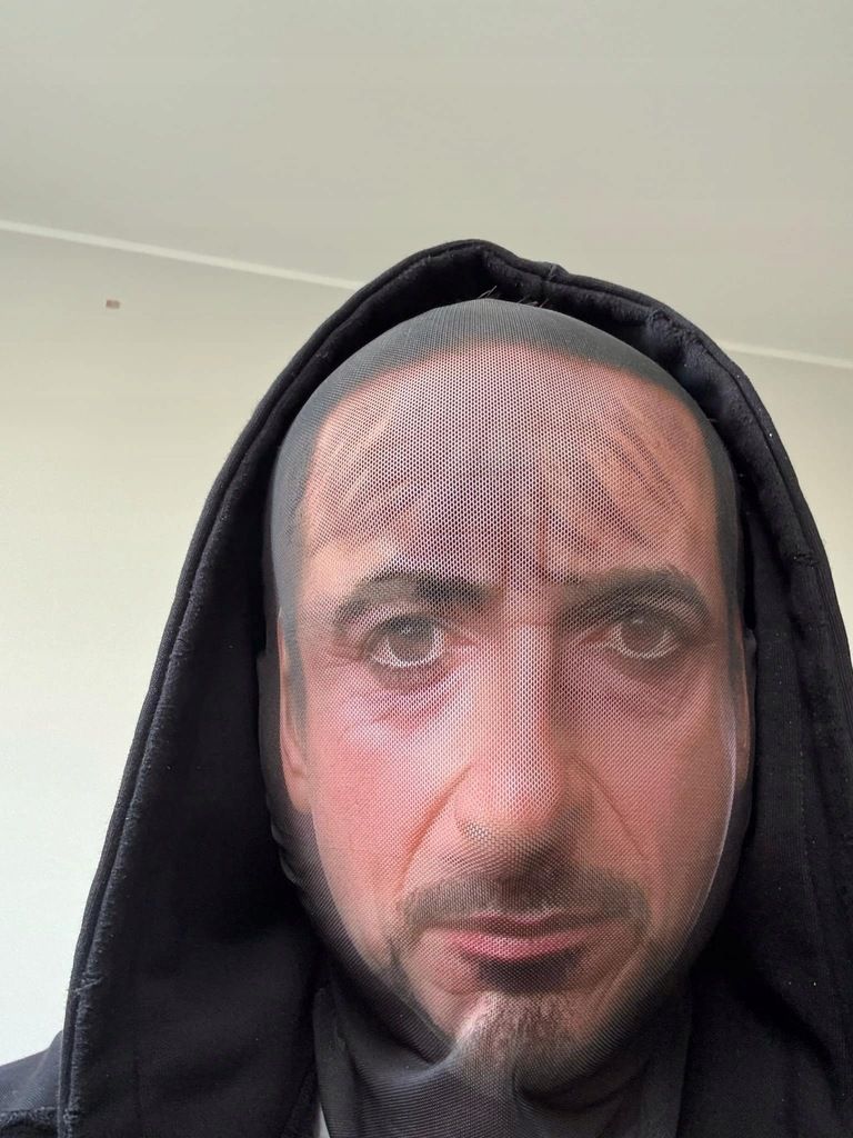 Śmieszna maska Tony Stark Iron Man prezent