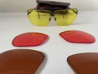 Óculos de proteçao para tiro RE com 3 pares de lentes