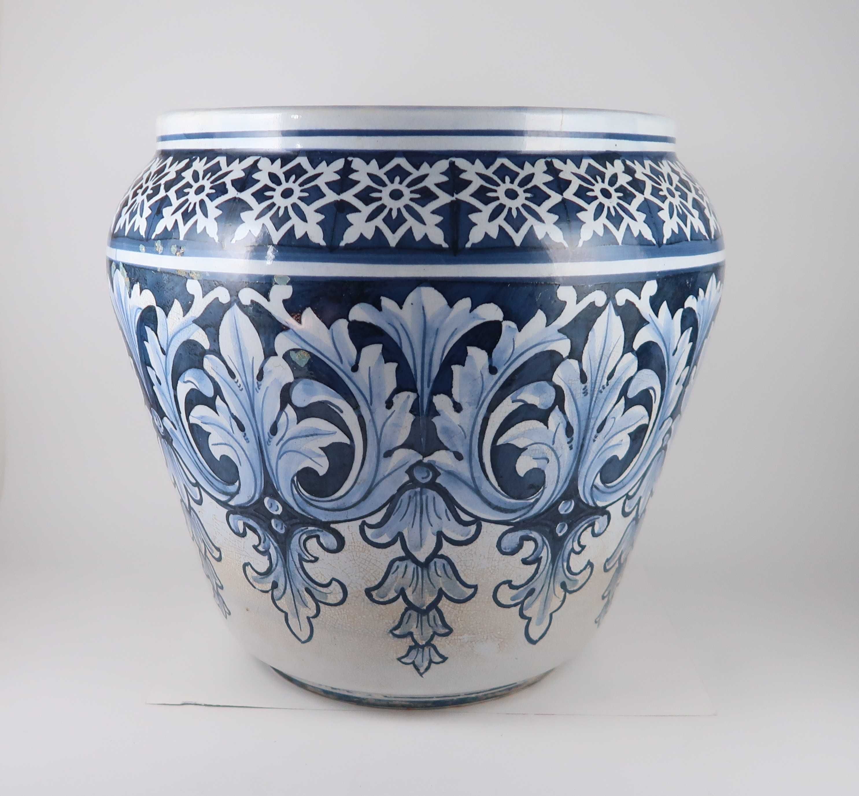 Grande Vaso Cachepô em faiança