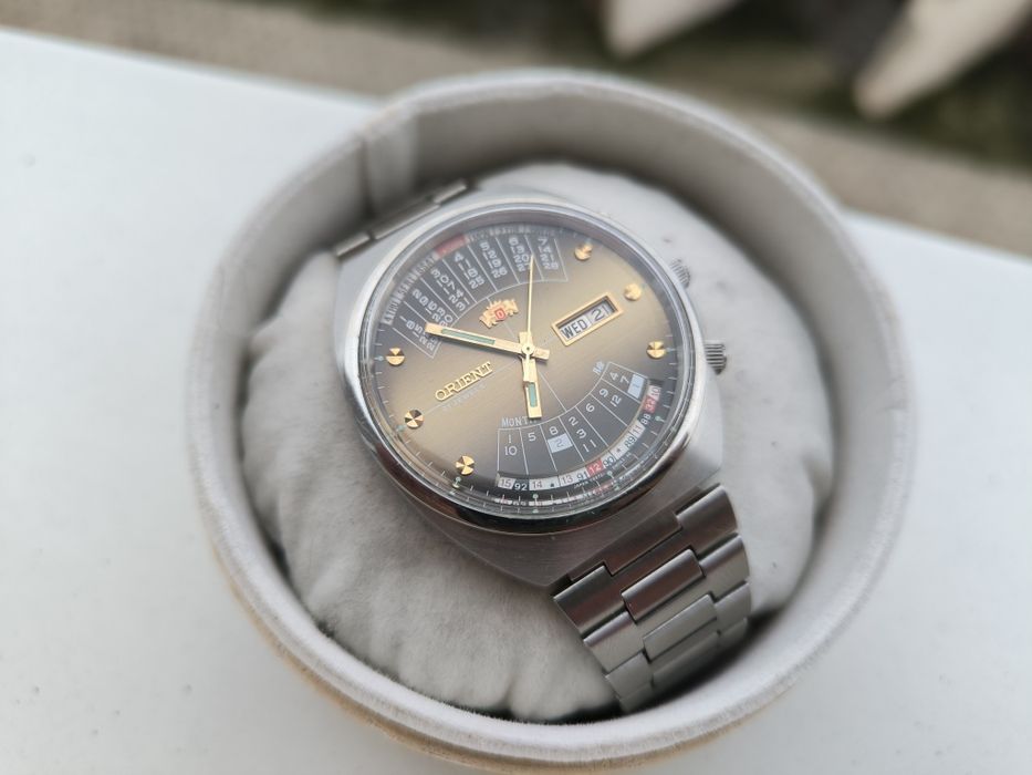 STAN NOWY zegarek orient cesarski patelnia lata 80 ni seiko tissot