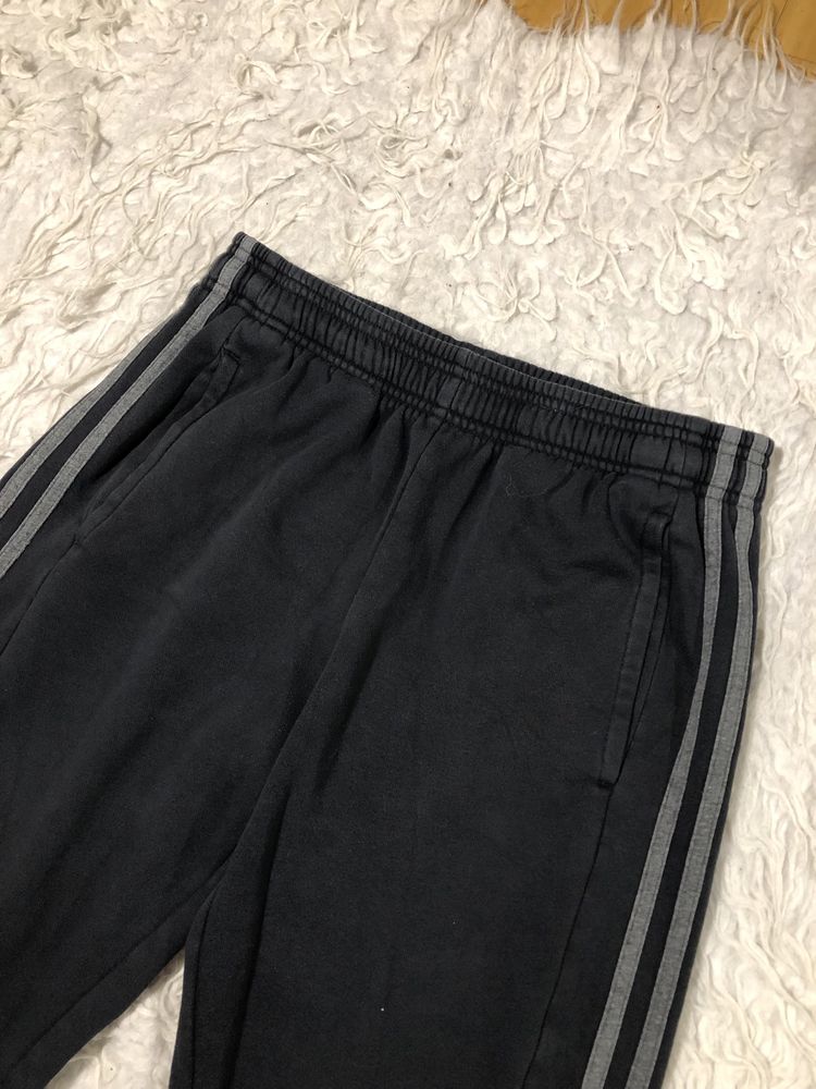 Spodnie dresy Adidas 3 stripes paski rozmiar S czarne