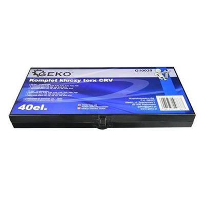 Klucze trzpieniowe imbus Torx Spline CRV 40el Geko
