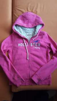 Bluza dziewczęca Hollister rozm.M/38 ciepła różowa