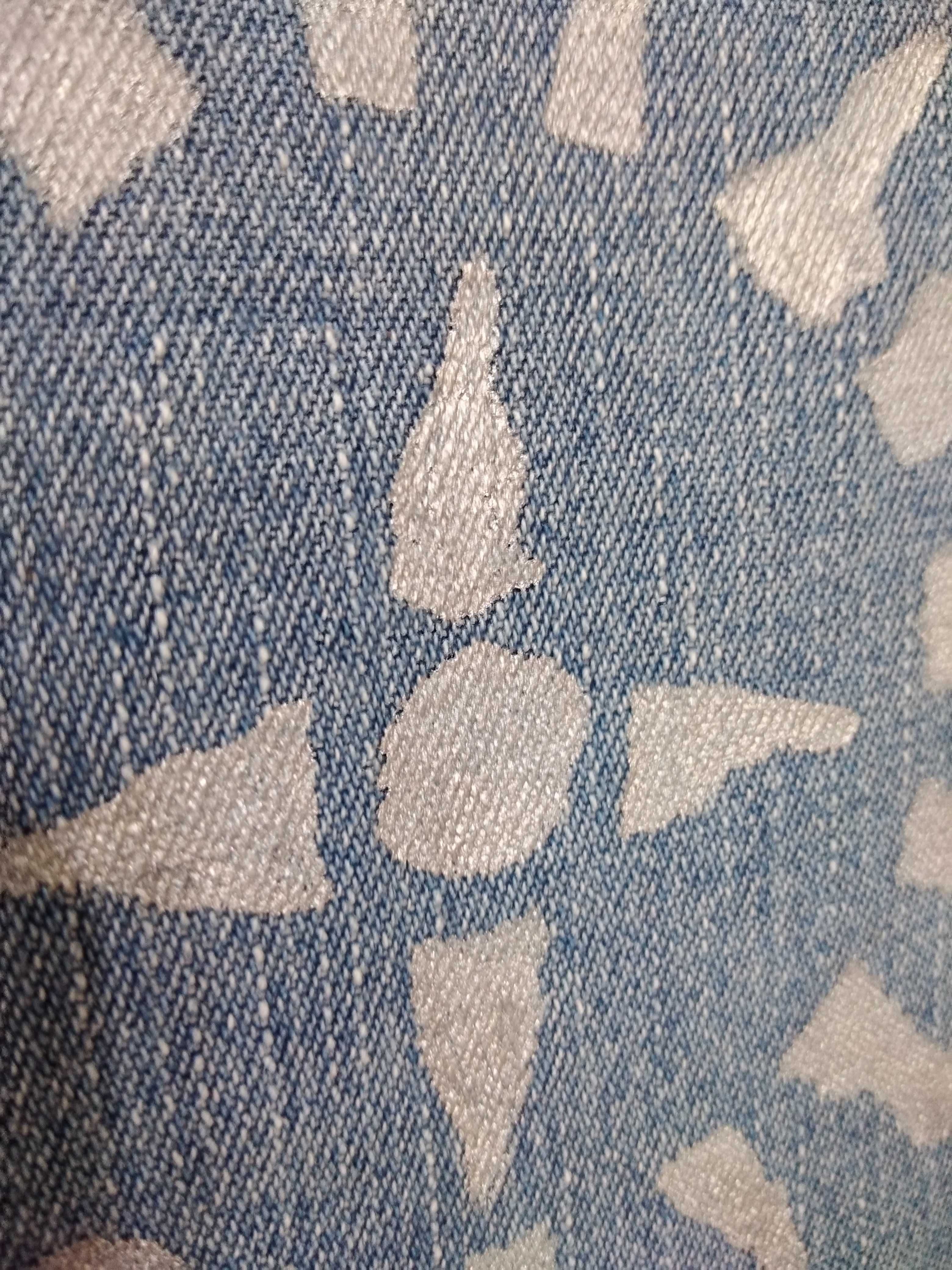Kurtka jeansowa ręcznie malowana, sygnowana r M
