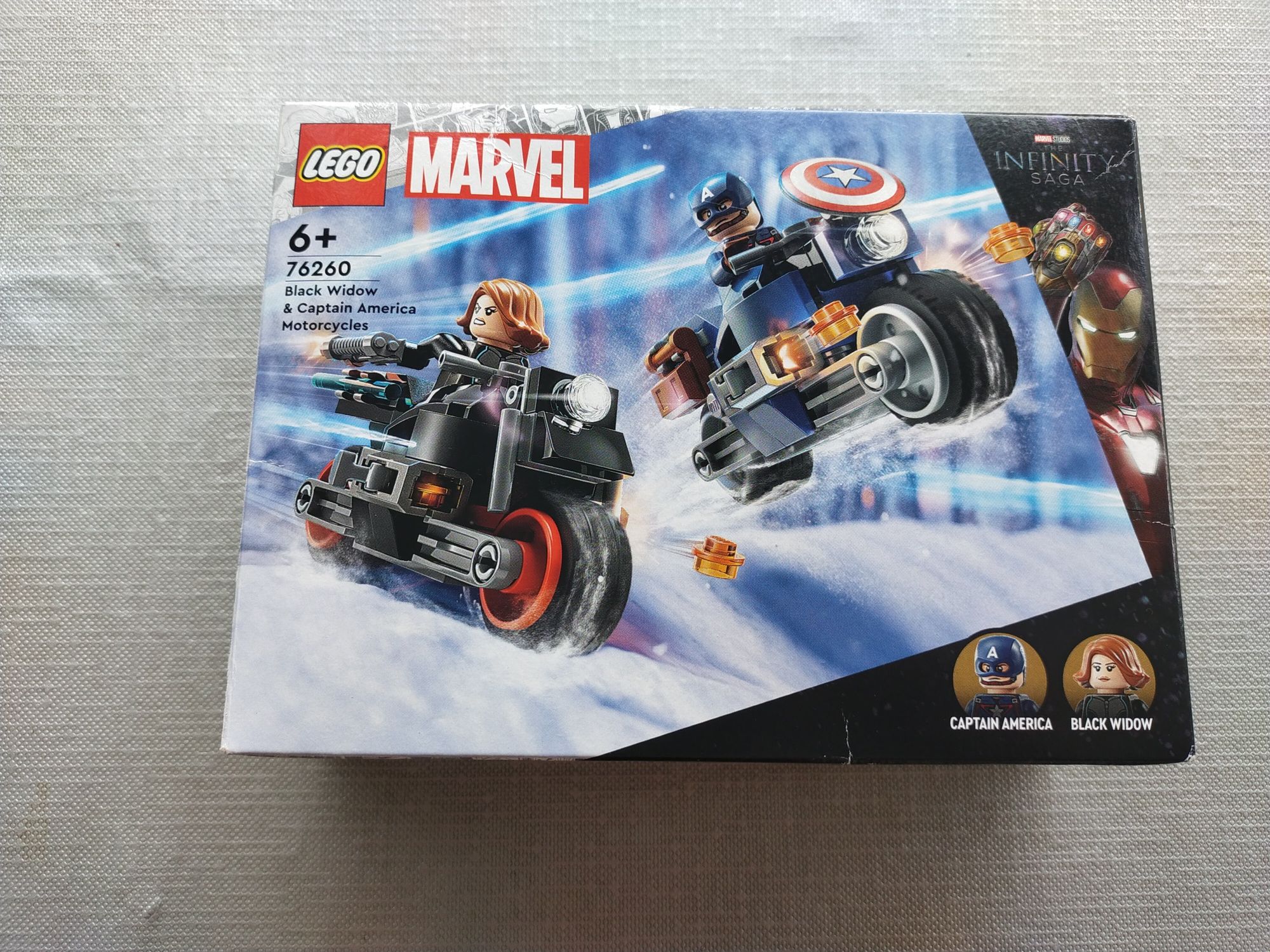 Lego 76260 Marvel Motos de Capitão América e Viúva Negra