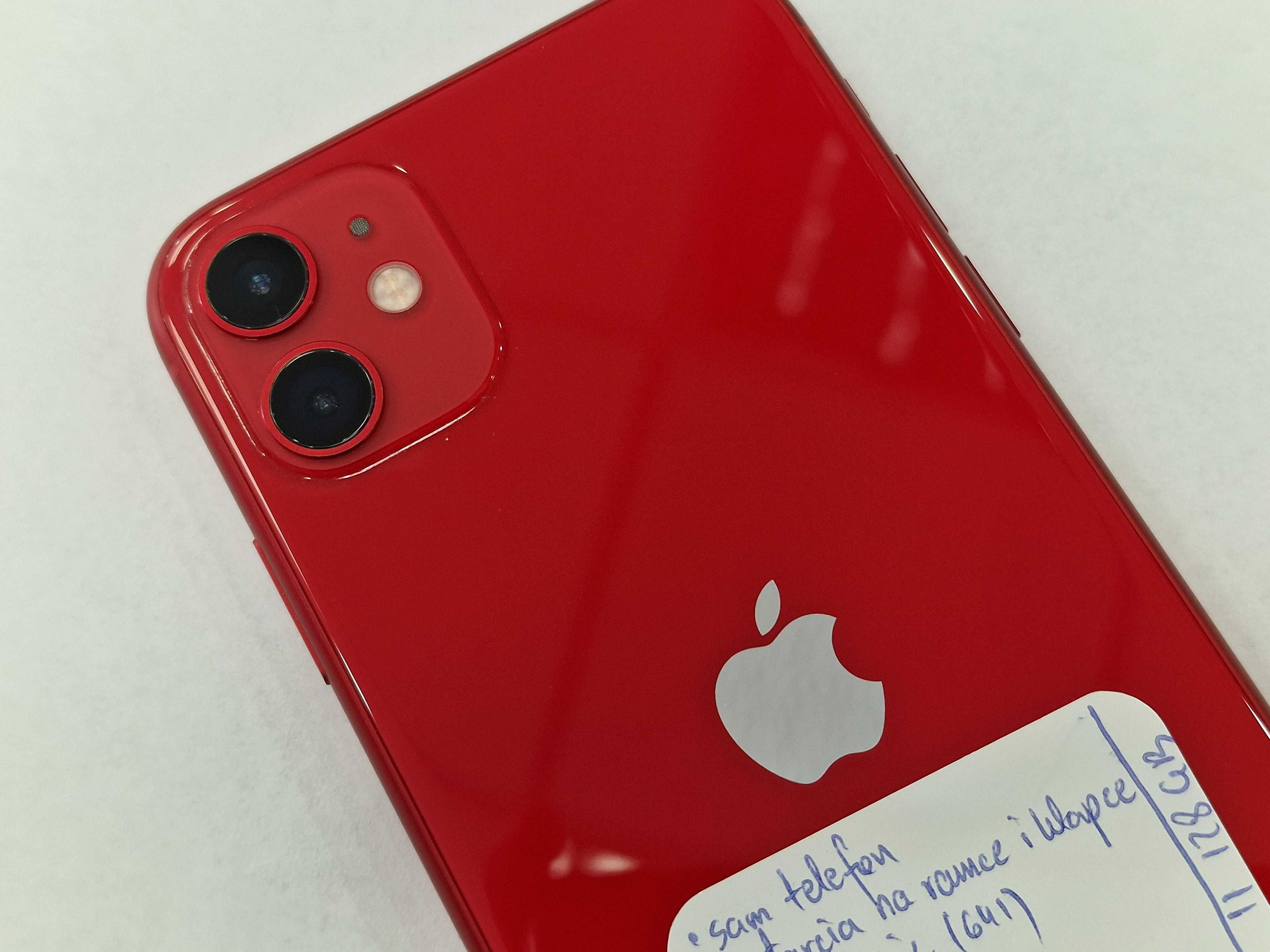 Iphone 11 128GB/ Red/ Czerwony/ BAT 82%/ Grade A-/ Gwarancja
