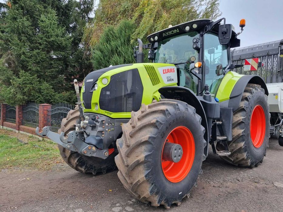 Claas Axion 870 Cmatic Cebis WOM przód Nawigacja nowe opony z Niemiec