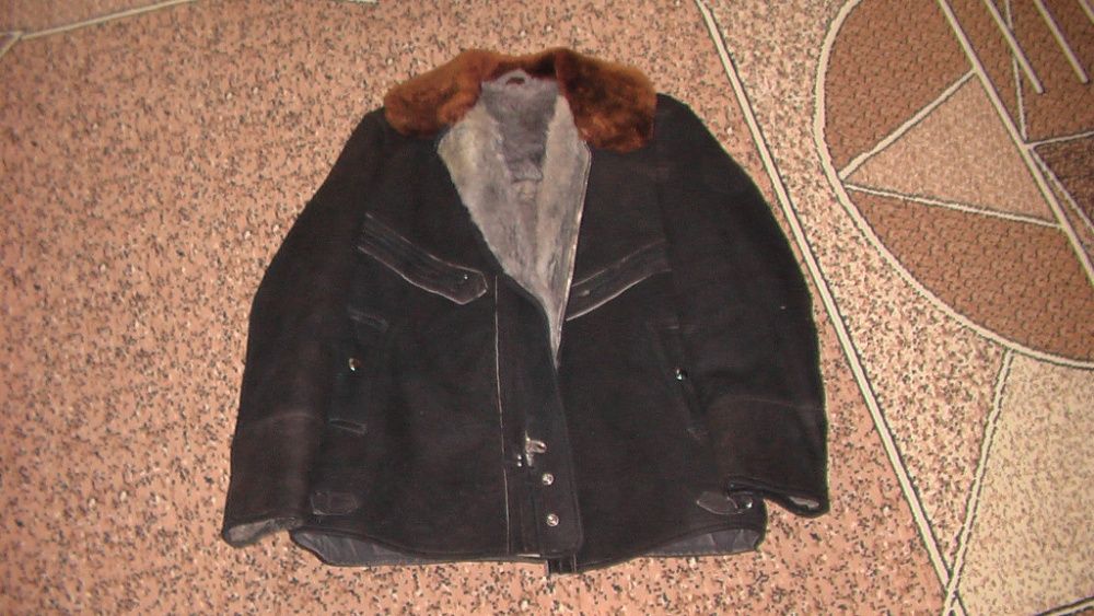 Куртка замшевая нагольная зимняя меховая выдавалась летному составу