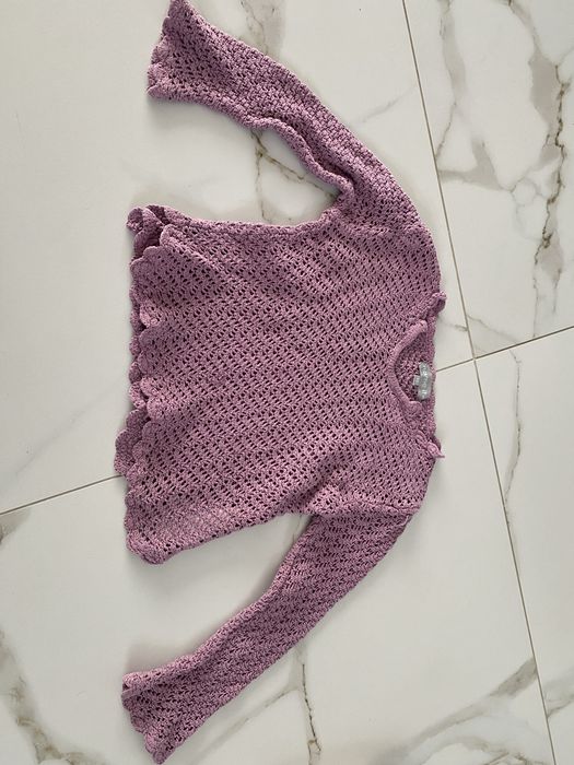 Ażurowy swetetek Name It 86 bawełniany