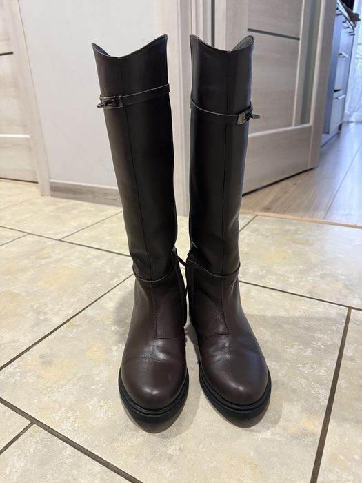 Чоботи жіночі шкіряні